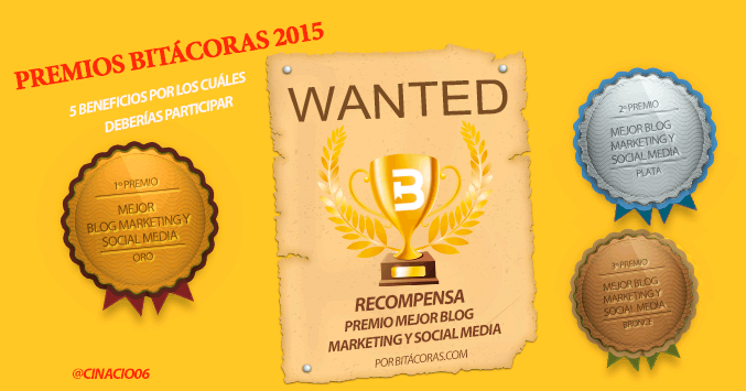 El Blog de Claudio Inacio - Premios Bitácoras 2015: 5 Beneficios por los cuáles deberías participar