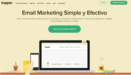 herramientas de email marketing: Doppler