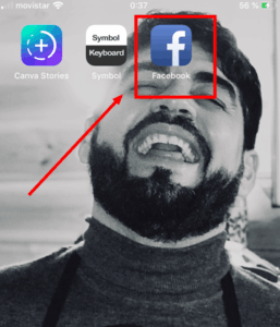 icono de app de facebook