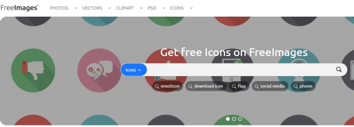 FreeImages para descargar pack de iconos gratis