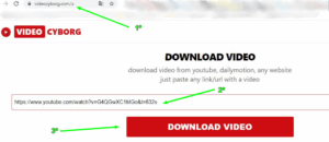 pasos para utilizar cyborg video para descargar videos gratis