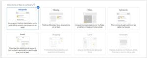 campaña de búsqueda para saber como crear anuncios en google