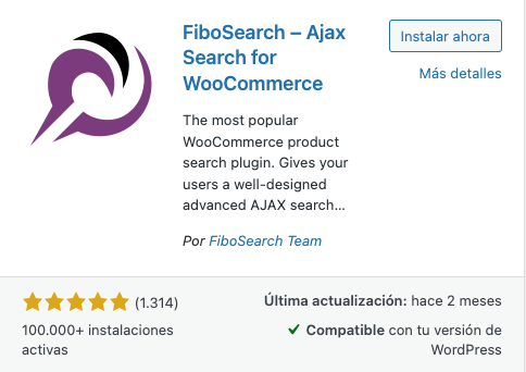FiboSearch Ajax Search for WooCommerce