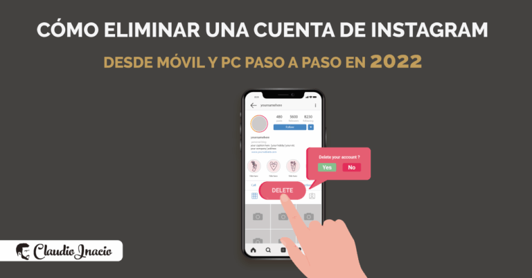 Como eliminar una cuenta de Instagram 2022