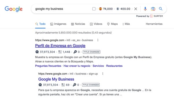 crear perfil de empresa en Google My Business